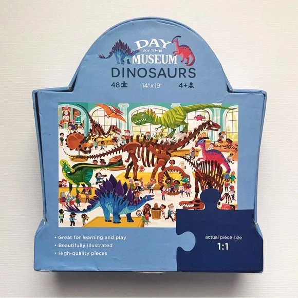 Crocodile Creek “Day at the Museum” Dinosaur Puzzle - 48 pieces - Picture 2 of 5